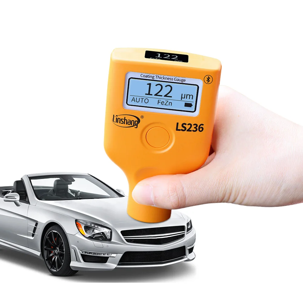 Pro Grade Car Paint Tester LS236 Dual Screen 5000μm High Accuracy Paint Coating Thickness Gauge for Used Car view 2