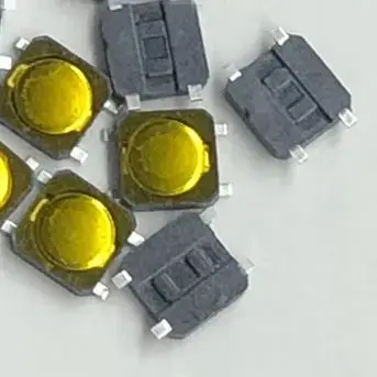 50PCS Tact Switch SMT 4.8*4.8MM Waterproof yellow Membrane