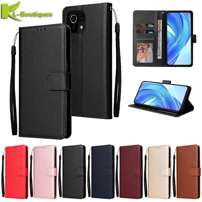 

Кожаный чехол Pop для Xiaomi Mi 11 Lite 5G NE Etui для Xiaomi 11 Lite 5G NE Mi11 Lite 5G, классический чехол-бумажник с откидной крышкой Coq