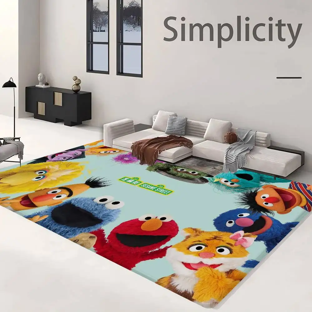 Cute S-Sesame Cookies S-Streetes Door Mat Cheaper Anti-slip Modern Living Room Balcony Printed Bedside Mats