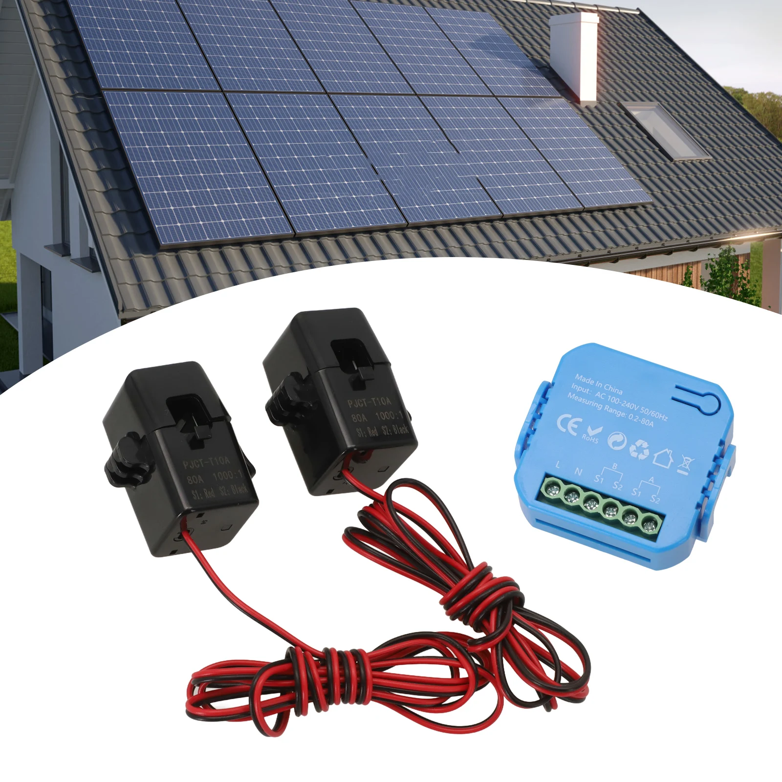 For For Tuya For Smart Energy Meter 1/2 Channel With For CT Clamp Real Voltage Current Power Factor Alarm Wifi Monitoring Tool
