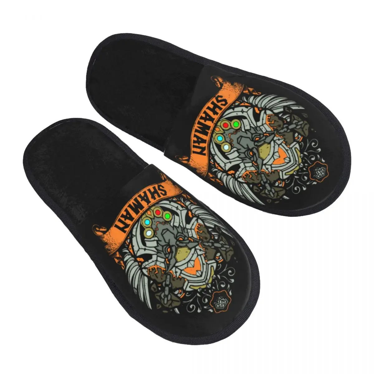 Custom Tribal Horde Gamer House Slippers Women Comfy Memory Foam World Of Warcraft Battle Of Azeroth Slip On Spa Slipper Shoes