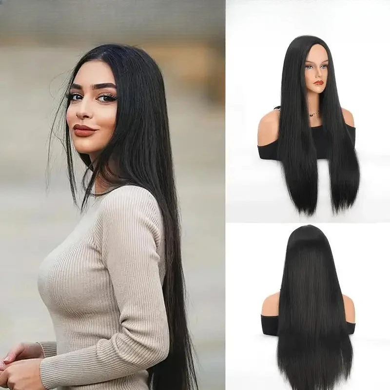 Rosabeauty 13x4 Straight Nature Color Lace Front Wig Human Hair 250% Density 30 40 Inch 13X4 Frontal 5X5 Glueless Wigs For Women