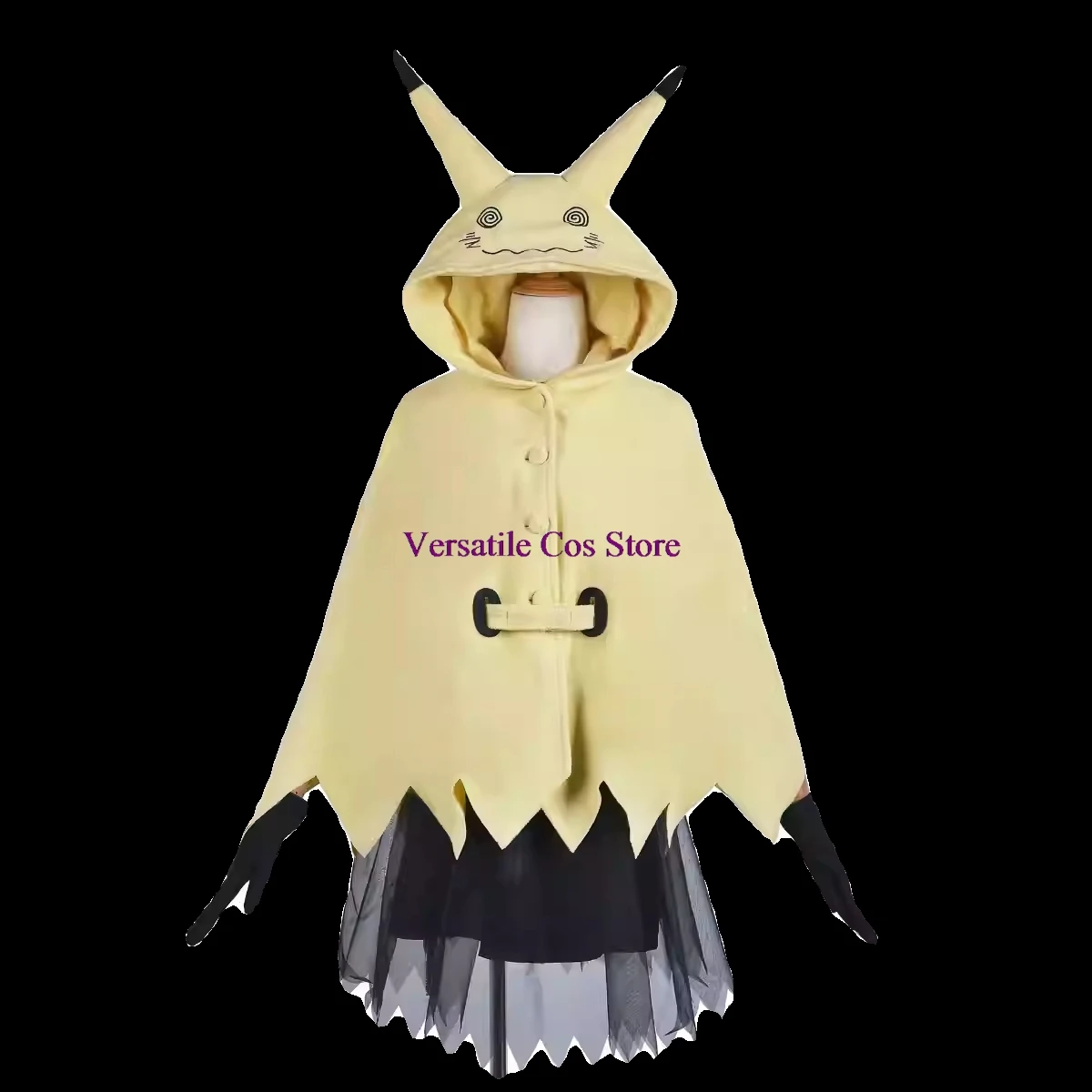 Mimikyu คอสเพลย์ชุดผู้หญิงชุดนอนอะนิเมะการ์ตูนชุดเสื้อคลุมเครื่องแต่งกายฮาโลวีนเสื้อคลุมสําหรับผู้ใหญ่เด็กน่ารักชุดนอน