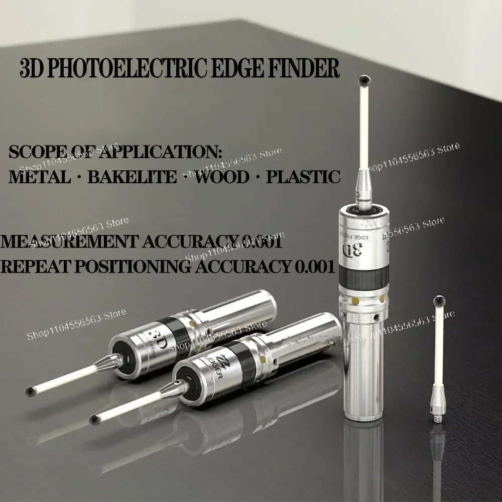 Precision 3D Edge Finder MMP25, 0.001mm Glowing Sound Detection Rod for Machining Centers