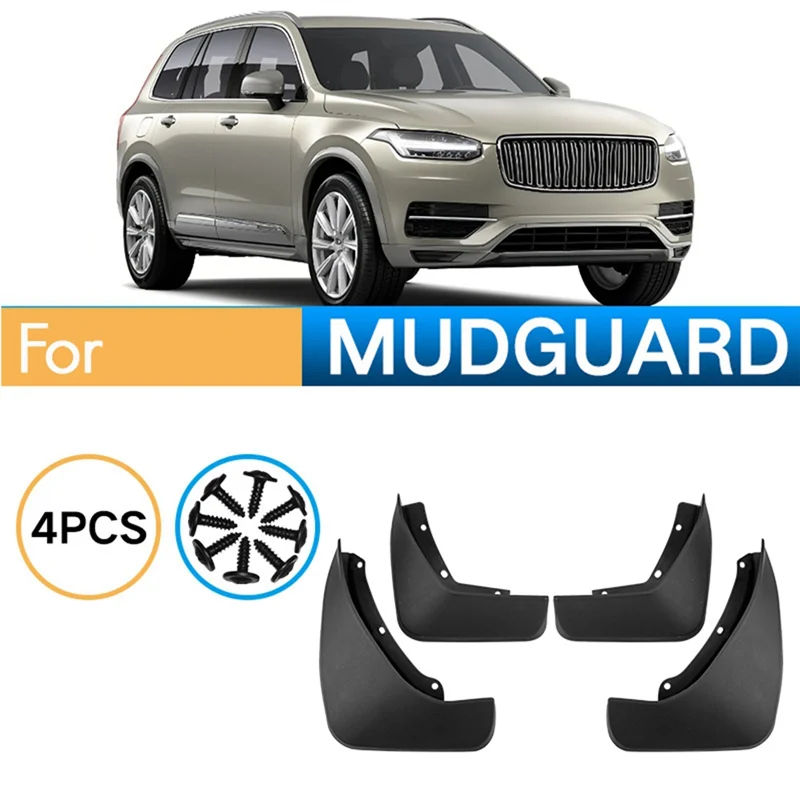 

Прочный 4 шт. автомобильный брызговик брызговик крыло для VOLVO XC90 2015-2023 автомобильные аксессуары