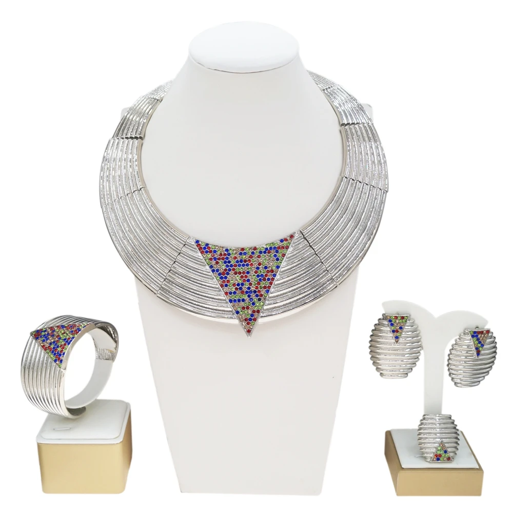 

Women's Fashionable Silver Jewelry Set Wedding Banquet Party Holiday Gift