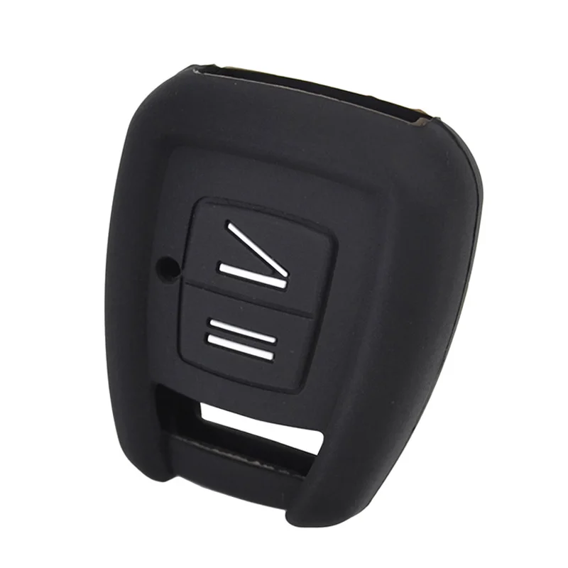 Funda de silicona para llave de coche, funda para Vauxhall, Opel, Astra, Zafira, Frontera, Omega, Vectra, Signum, Tigra, 2 botones, soporte para