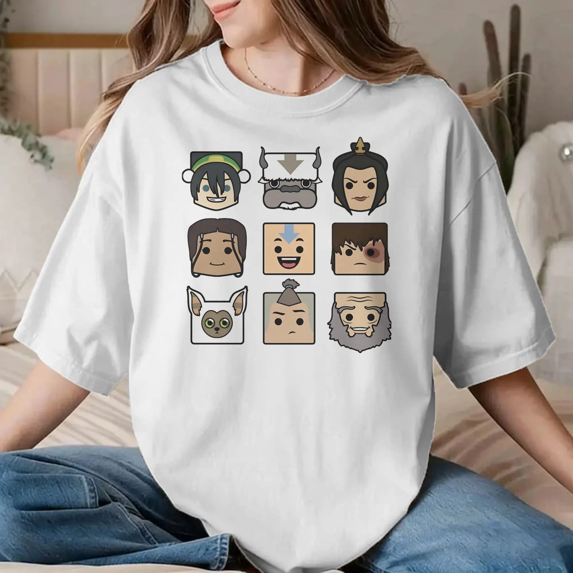 Zuko Toph T Shirt Men Women Pure Cotton Humorous T-Shirts Crewneck Avatars Airbenders Anime Tees Short Sleeve Clothes Summer