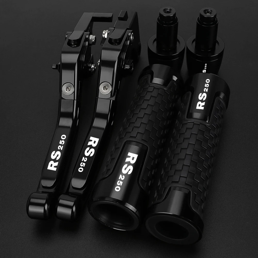 For APRILIA RS250 RS 250 1998-2003 2002 2001 2000 1999 Motorcycle Accessories Adjustable Brake Clutch Levers Handlebar Grips End