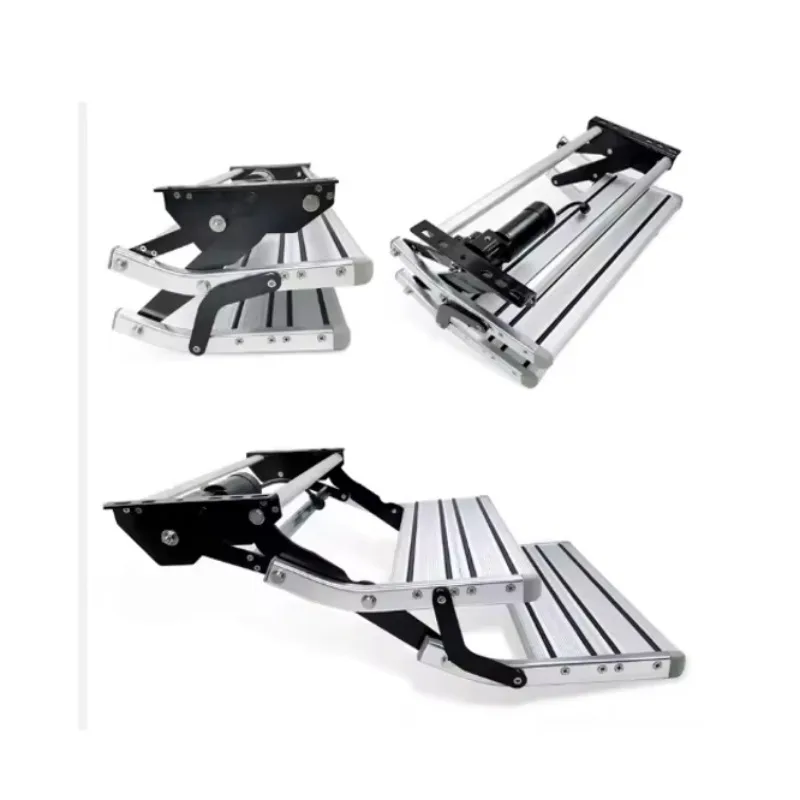 Scale stabili pieghevoli a doppio abbassamento Scale stabili per camper camper con serrature Accessori per roulotte per rimorchi da campeggio da viaggio