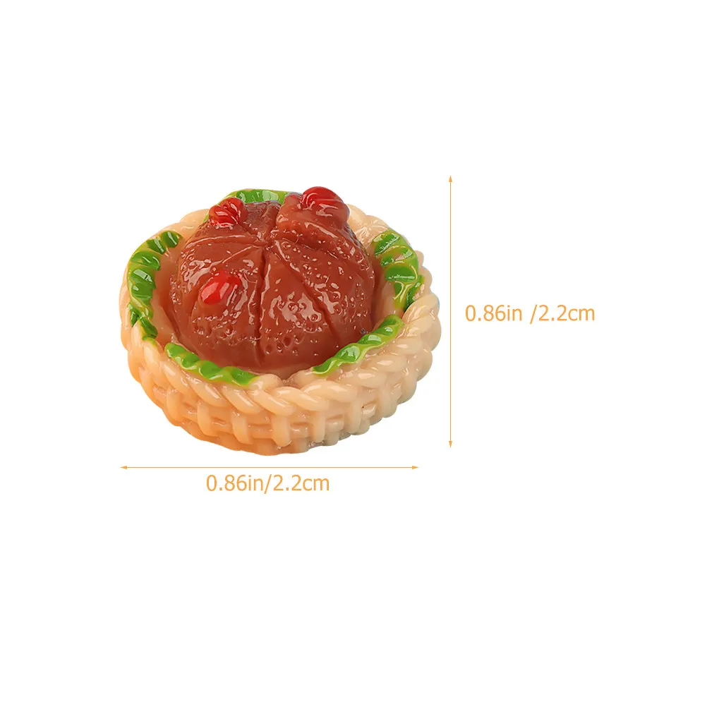 15Pcs Miniature Food Snack Collection Exquisite Fake Chinese Snacks for Mini House Kitchen Scene Decor Resin Dessert Ornament - view 2
