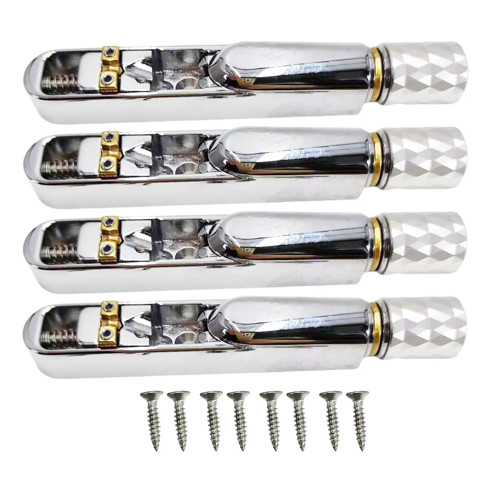

Guitar Bridge System Set with Tailpiece Single Saddle Improve Stability Metal Rustproof Guitar Parts Replace Part