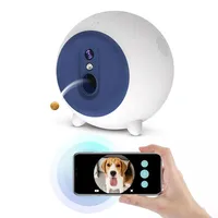 2021 best selling pet product Automatic pet Interactive Smart Wifi APP Dog for Camera Pet Food Treat Feeder Dispenser