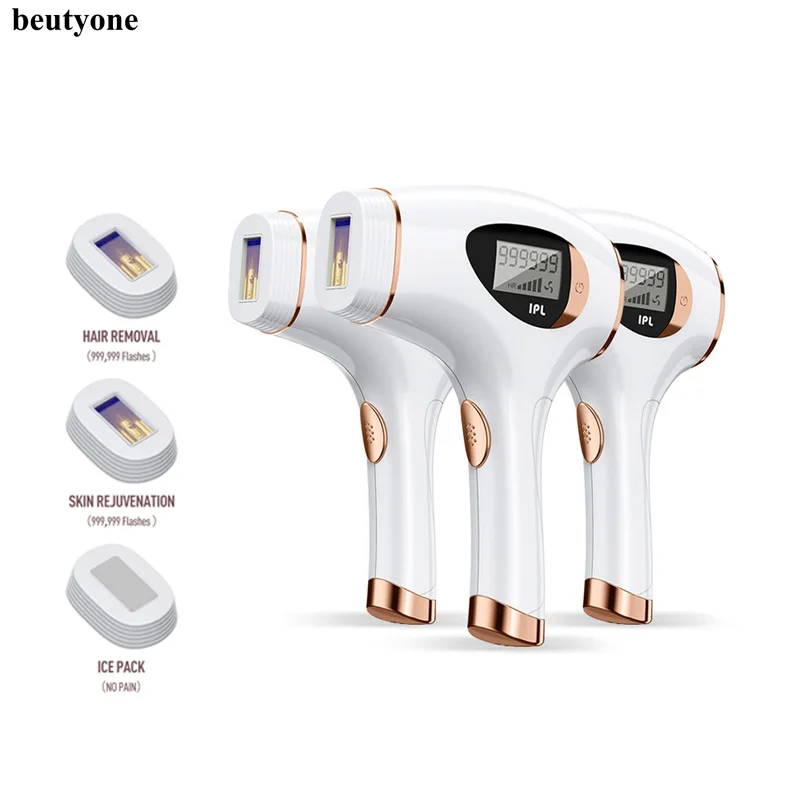 

Beutyone Ice Freezing Point 990,000 Flashes IPL Laser Epilator Painless Permanent Armpit Bikini Professional Hair Removal Device