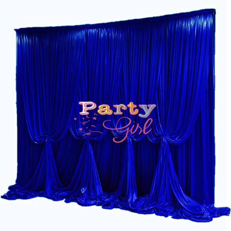 Tiffany Color Full Ice Silk Backdrop Drape Curtain Photo Booth Stage Background Event Banquet Decoration