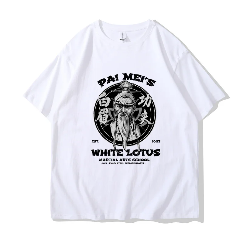 Pai Mei White Lotus Kill Bill T Shirt Men Cotton T-shirt Short Sleeves Hattori Hanzo Tshirt Tarantino Film Tee Top Clothing Gift