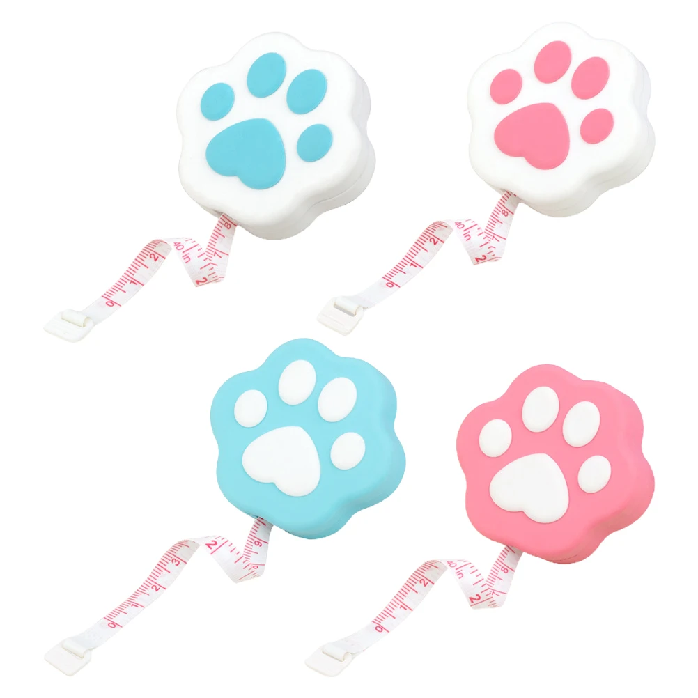 

4pcs Tape Measure Mini Body Measuring Tool Portable Compact Adorable Sewing Craft Durable Accessory For Clothing Store