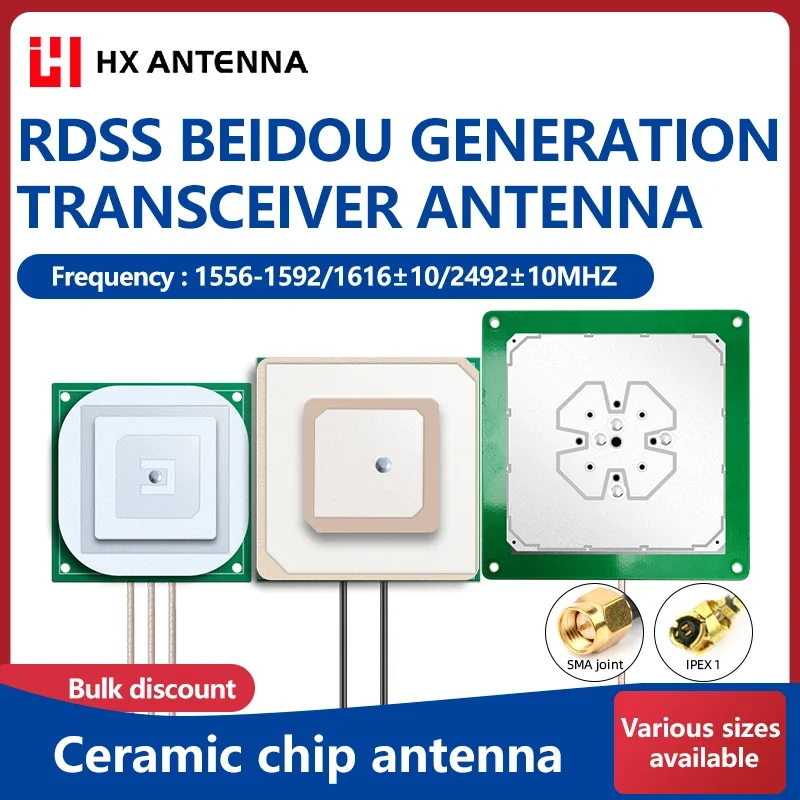 Beidou RDSS Passive Customizable GNSS Short Message Communication Antenna High Gain BeiDou L+S Ceramic Antenna