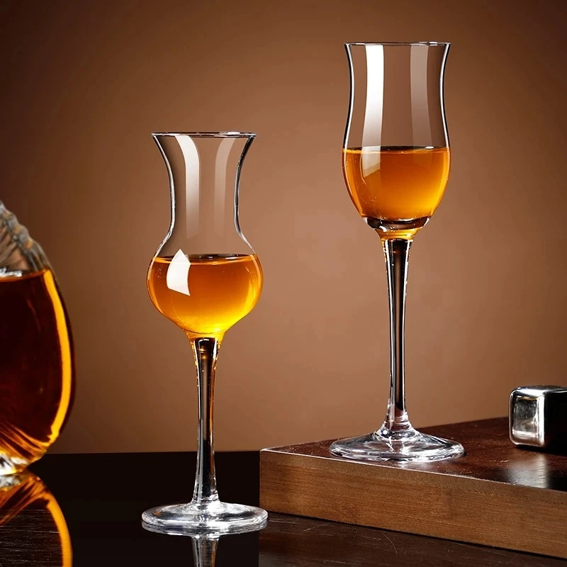 2 Pcs Lot Tulip ISO Whisky Tasting Goblet Cognac Brandy Snifter Handmade Crystal Whiskey Glass Cheap Liqueur Glasses Wine Cup