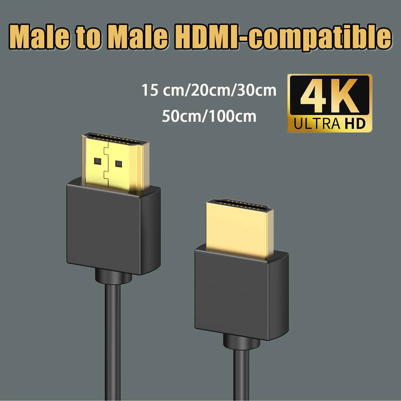 4K@60Hz dla HDMI Kabel męski do męskiego Szybki kabel 2.0 Pozłacane złącza Kabel HDR 3D 2160P 1080P UHD TV Blu-ray Xbox PS