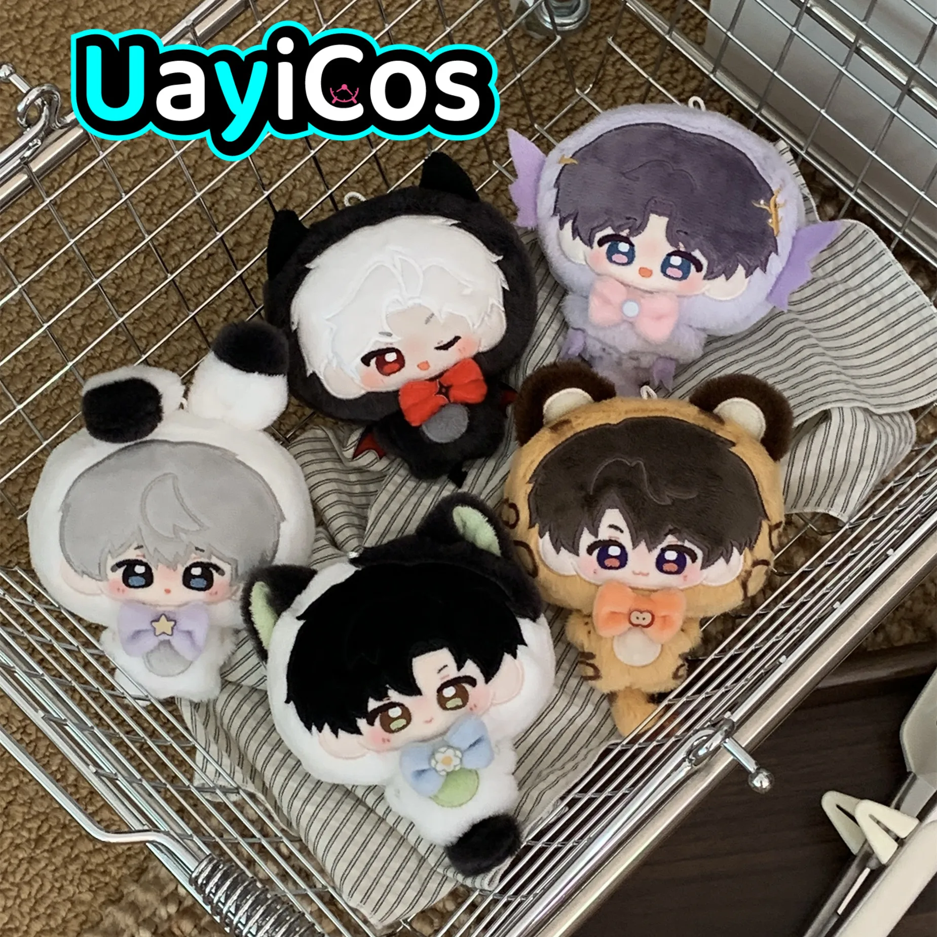 

10cm Love and Deepspace Sylus Rafayel Zayne Biscuit Animal Body Stuffed Plushies Doll Clothes Anime Game Keychain Bag Toy Kids G