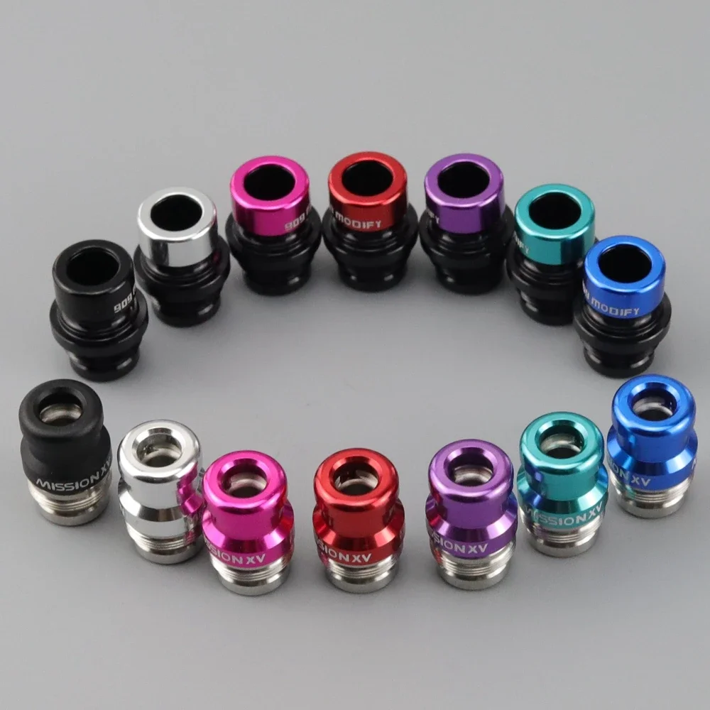 BORO/DOTAIO Threads PRC/EMC2/Phzae/909Modify/KB2/Nuke/Misstion XV Style BB Drip Tips Made Of Anodized Aluminum/SS/POM