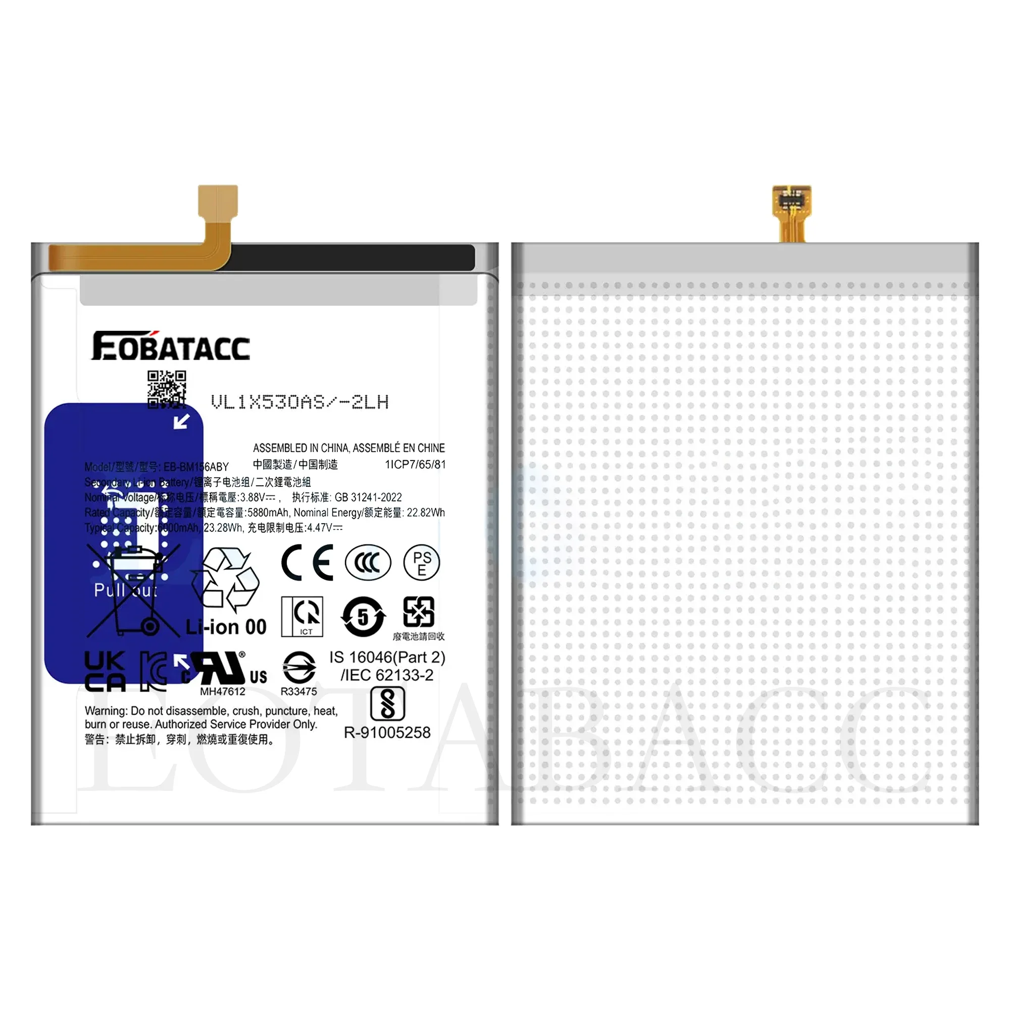 

2025 год EOTABACC 100% новый оригинальный аккумулятор EB-BM156ABY для Samsung F15 5G/M15/M35 5G аккумулятор + инструменты