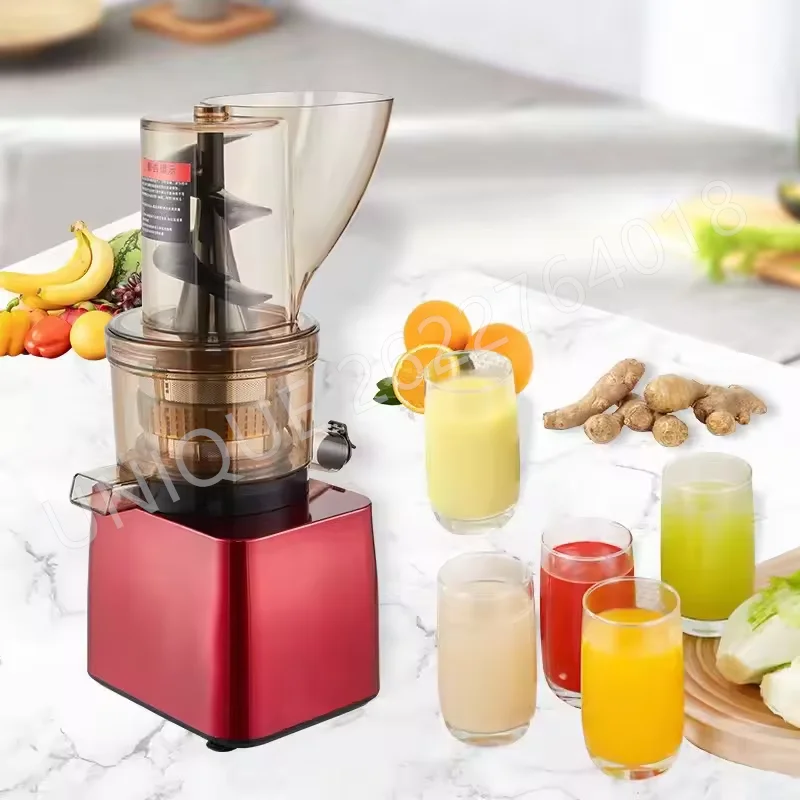 500W Commercial Electric Fruit Juicer Whole Apple Orange Pear Big Mouth Juice Mill Juicing Machine Pulping Machine Winepress