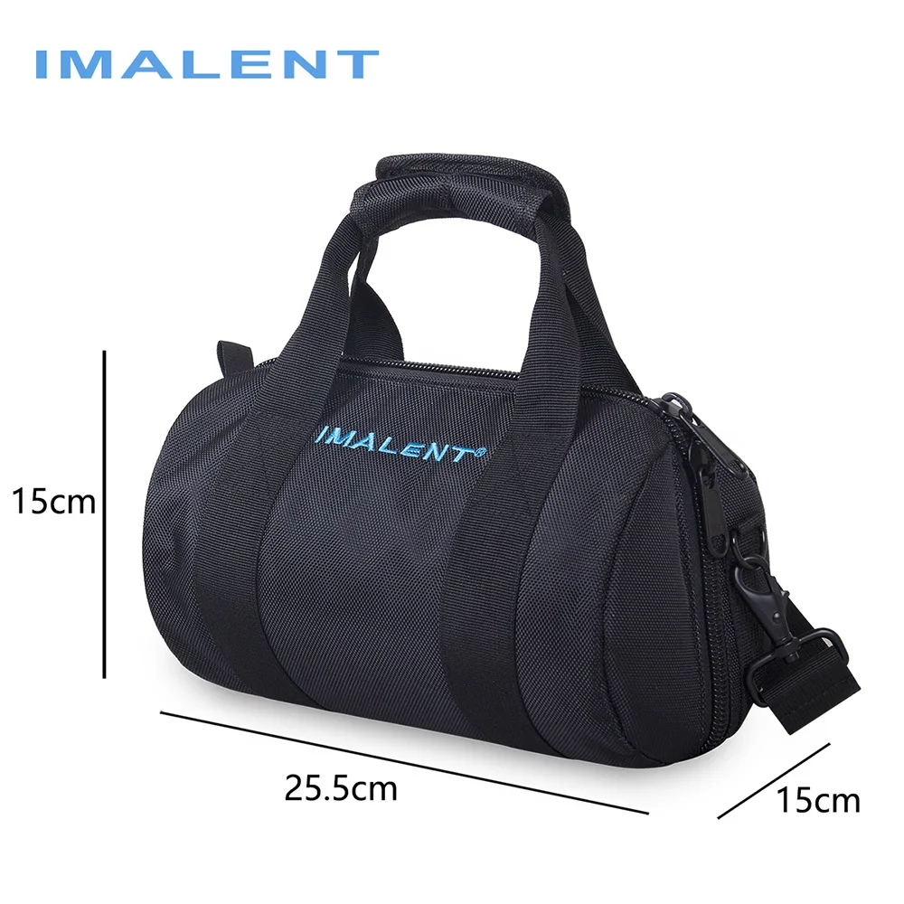 IMALENT Flashlight Handbag Black Large Capacit Outdoor Bag for MS18 / MS12MINI / SR32/ MR90