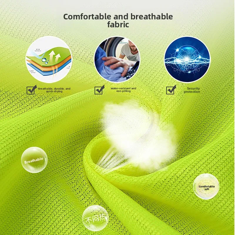 سترة عاكسة لإدارة الطرق، سترة سلامة البناء المروري، تنظيف الحديقة، ملابس عاكسة