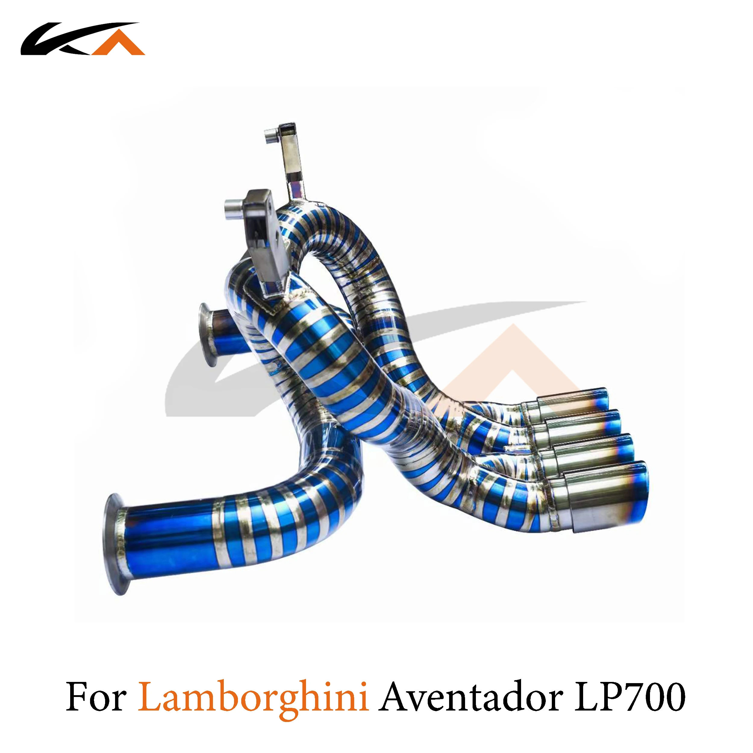 KA Tuning exhaust system titanium alloy catback for Lamborghini Aventador LP700 rear section performance parts straight pipe