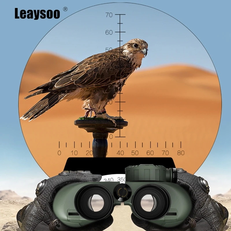 Leaysoo-7X50 Neptune Compass Rangefinder Binoculars for Adults, High Magnification,High Definition,Low Light Vision,Night Vision