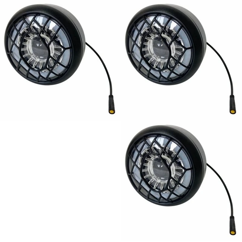 [NEW!ABKG】 3X For Ouxi V8 Spare Parts Front Light Head Light For Ouxi V8 Fat Ebike