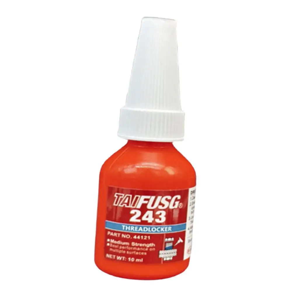 Threadlocker 243 Removable Thread Locking Agent Lock Tight Seal Fasteners 10ml Nuts Bolts Locker Medium Strength Screw Agent