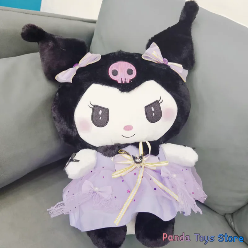 Sanrio-Kuromi Boneca de pelúcia fofa para crianças, melodia suave, princesa dormindo, moda, presente especial, novo, 50cm