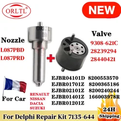 INJECTOR NOZZLE L087PBD VALVE 9308-621C REPAIR KITS (7135-644) for EJBR01701Z EJBR04101D 8200553570 28232242 EJBR02101Z