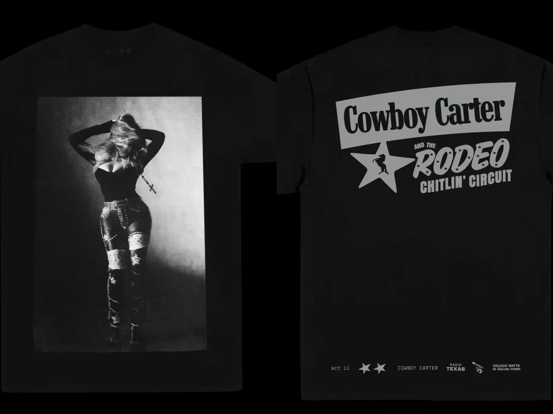 2024 Beyonce Cowboy Carter Album T-Shirts Woman Men\'s Short Sleeve T Shirts Fans Gift High quality Cotton Hip hop Street Tops