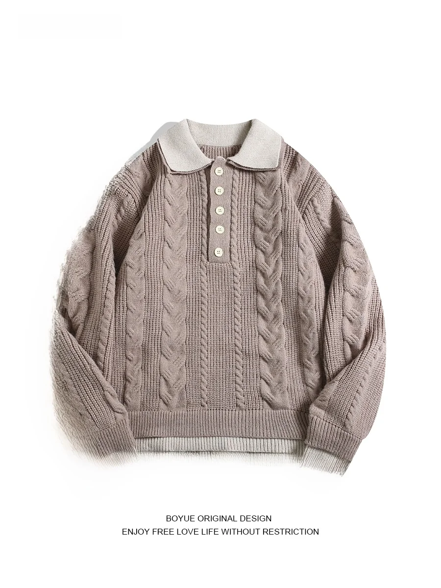 

Boyue Korean Sle Casual Twisted Ne Knitted Sweater Color Blo ex Long Sve Winter Warm Faion Streetwear