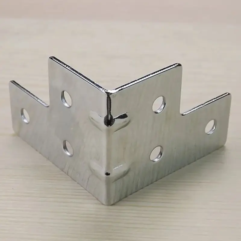 4PCS/Lot Metal Box Corner Protector Wooden Box Edge Safety Guard Furniture Corner Cover Guard Side Decoration for Furniture