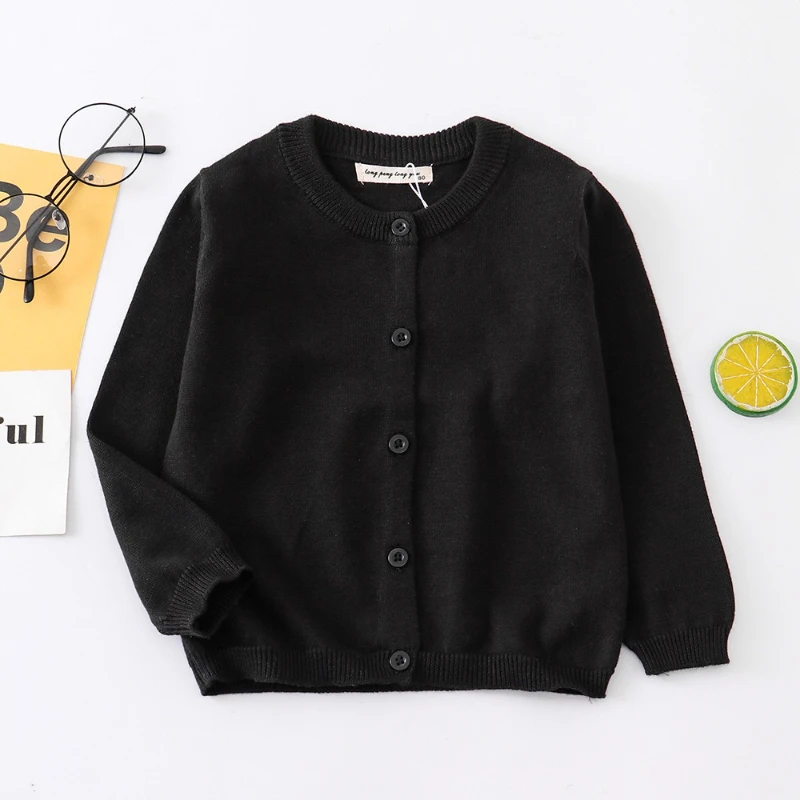 Nuovo cardigan per bambini comodo e versatile Maglione per bambini piccoli Cotone Ragazzi e ragazze Maglieria per bambini Uniformi scolastiche