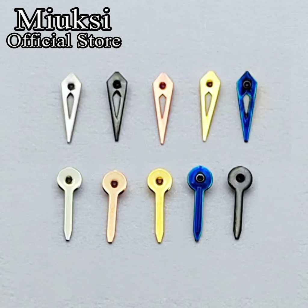 

Стрелки для часов Miuksi NH39, серебристые/золотые/синие, подходят для автоматического механизма NH39, аксессуар.