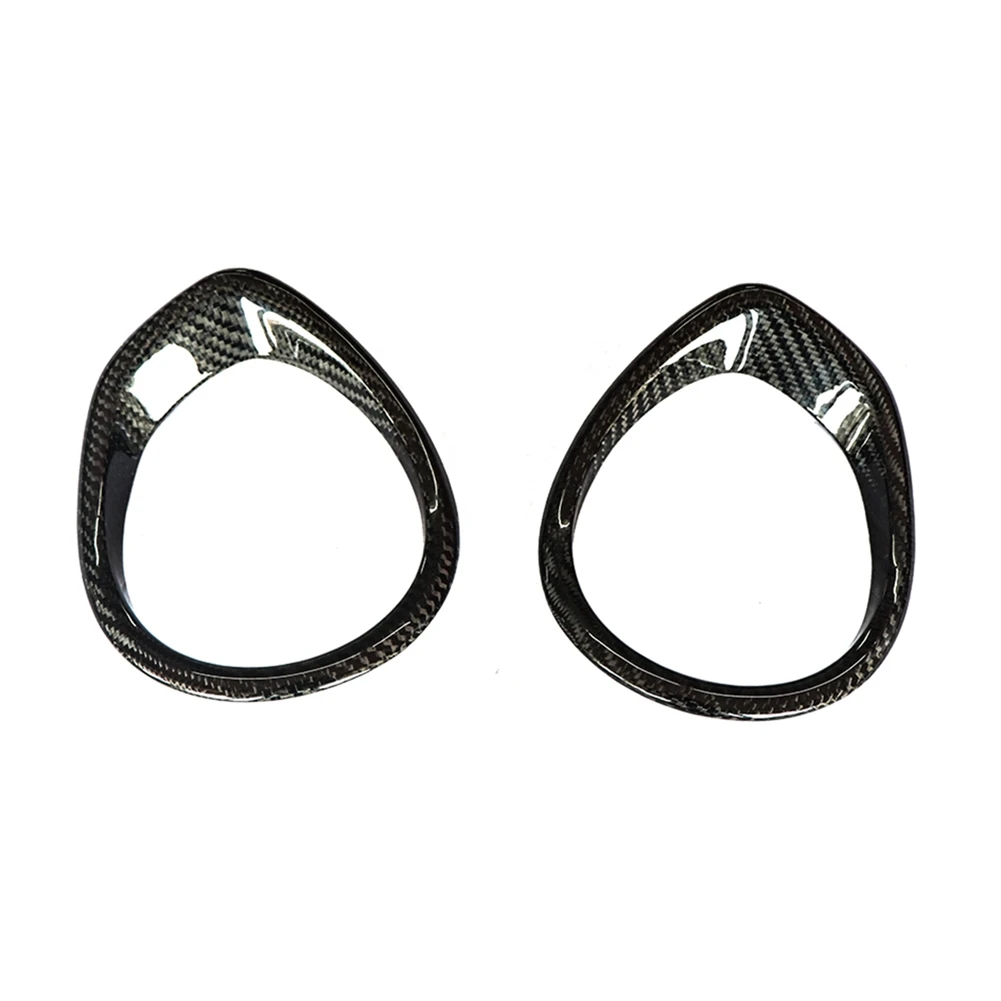 Motorcycle Carbon Fiber Speedometer & Tachometer Ring Cover Trim for Yamaha TMAX 530 2017 2018 2019 / TMAX 560 2020