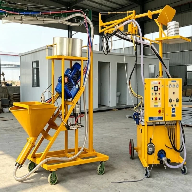 GFRC Spray Machine Automated Mortar Spraying Equipment Customized 20 60mm Chopped Fiber GRC Panel Production Line Factory Use