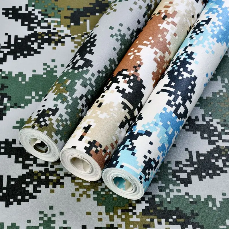 2023 New Creative Camouflage 3D Wallpaper for Living Room Bedroom Decoration Wall Paper Home Decor Papel De Parede