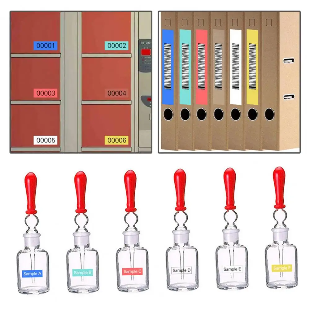 Cintas de etiquetas 3D en relieve para Dymo, suministros de oficina, impermeables, para organizar archivos, PET, 1 rollo