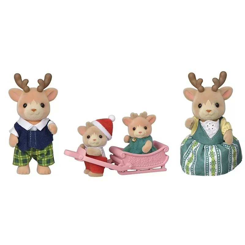

Sylvanian Families Snowdrift Reindeer Family 4pcs Set Animal Toys Dolls Girl Gift New in Box 5692
