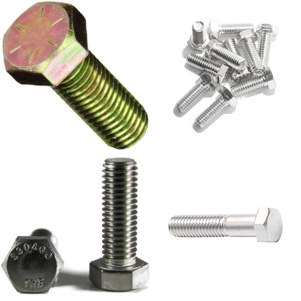 مسامير ذات غطاء سداسي مطلي باللون الأصفر من الدرجة 8 مقاس 9/16-12 × 1-1/2 بوصة خيط خشن مترابطة بالكامل مكونة من 25 قطعة #1