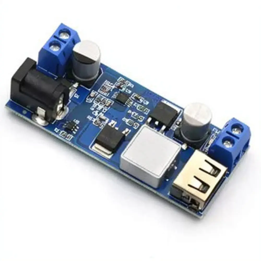 Voltage Step Down Converter Module 12V 24V To 5V 5A Power Regulator USB A Interface Electrical Component Module