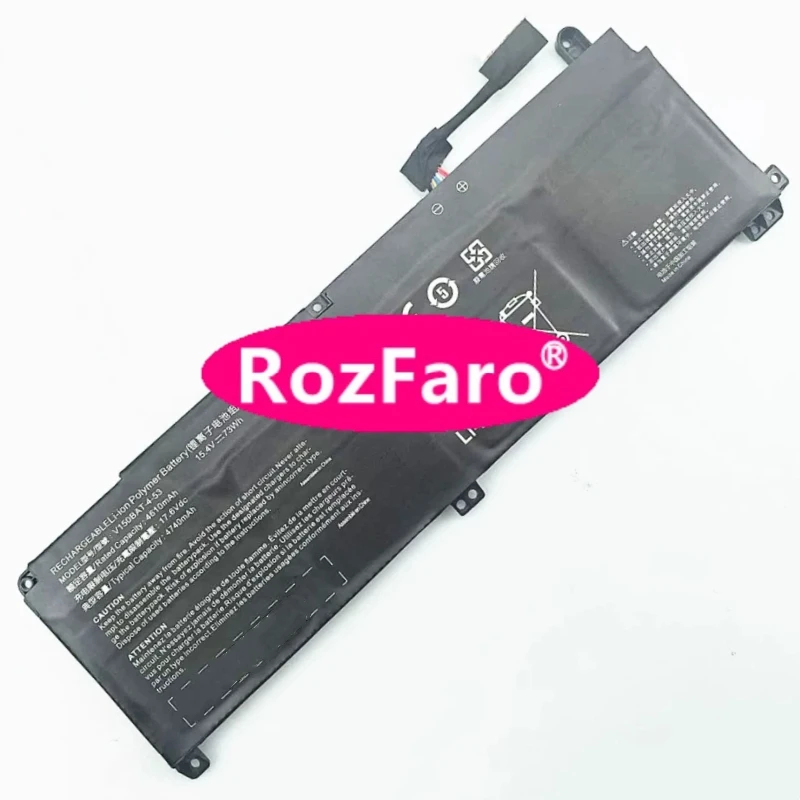 RozFaro V150BAT-4-53 15.4V 53.35Wh/73Wh Laptop Battery For Medion Erazer Scout E20 MD62521 MD62528 MD62576 V170RNC V170RNCQ